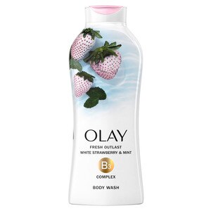 Olay Fresh Outlast Body Wash, White Strawberry & Mint, 22 OZ