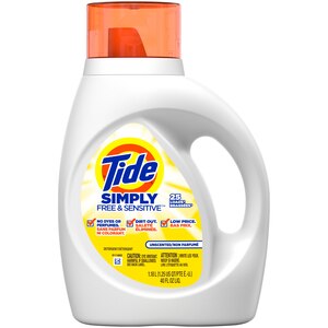 Tide Simply Free & Sensitive Liquid Laundry Detergent