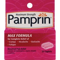 Pamprin Maximum Strength Max Formula Menstrual Pain Relief Caplets, 24 CT