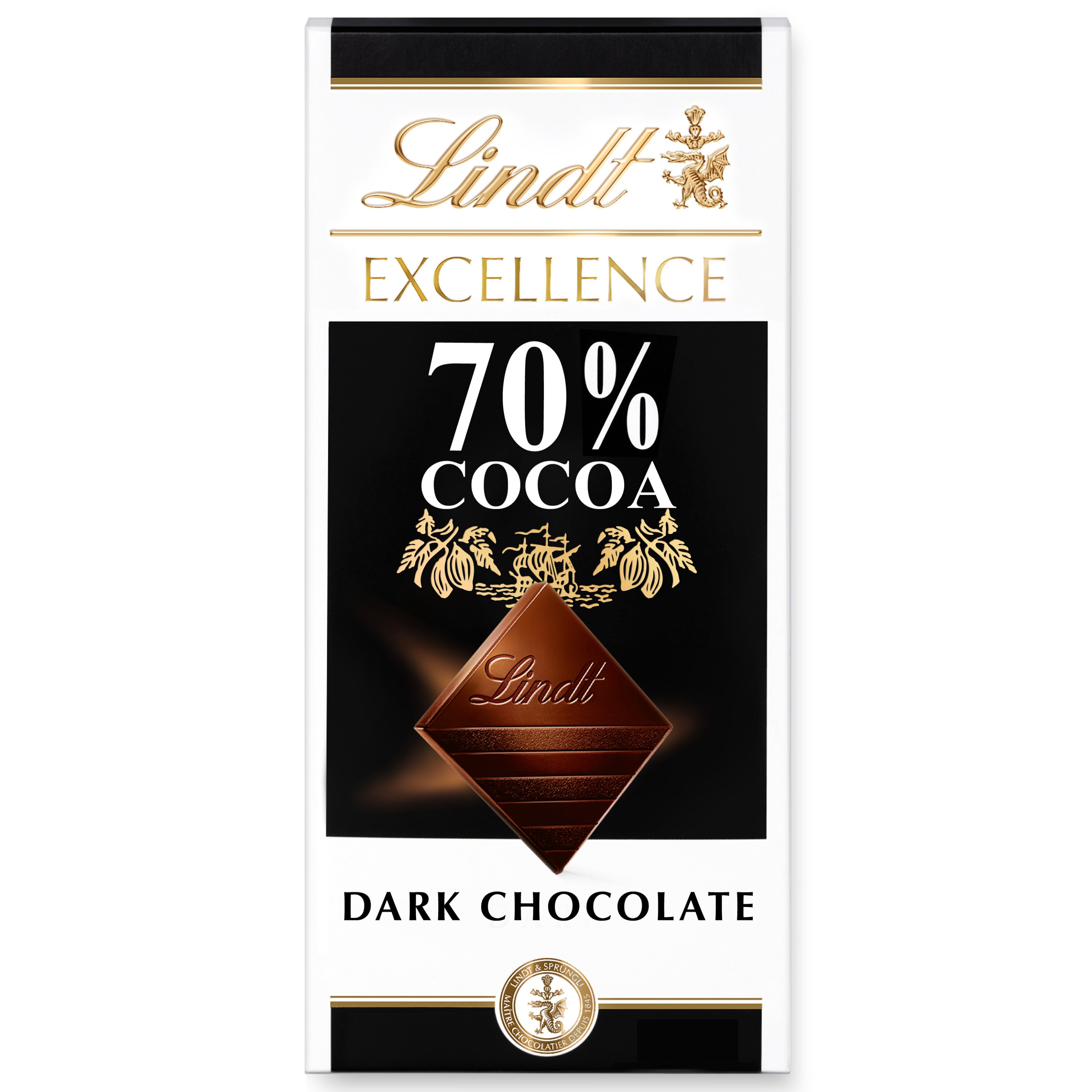Lindt 70% Cocoa Excellence Bar, Smooth Dark Chocolate
