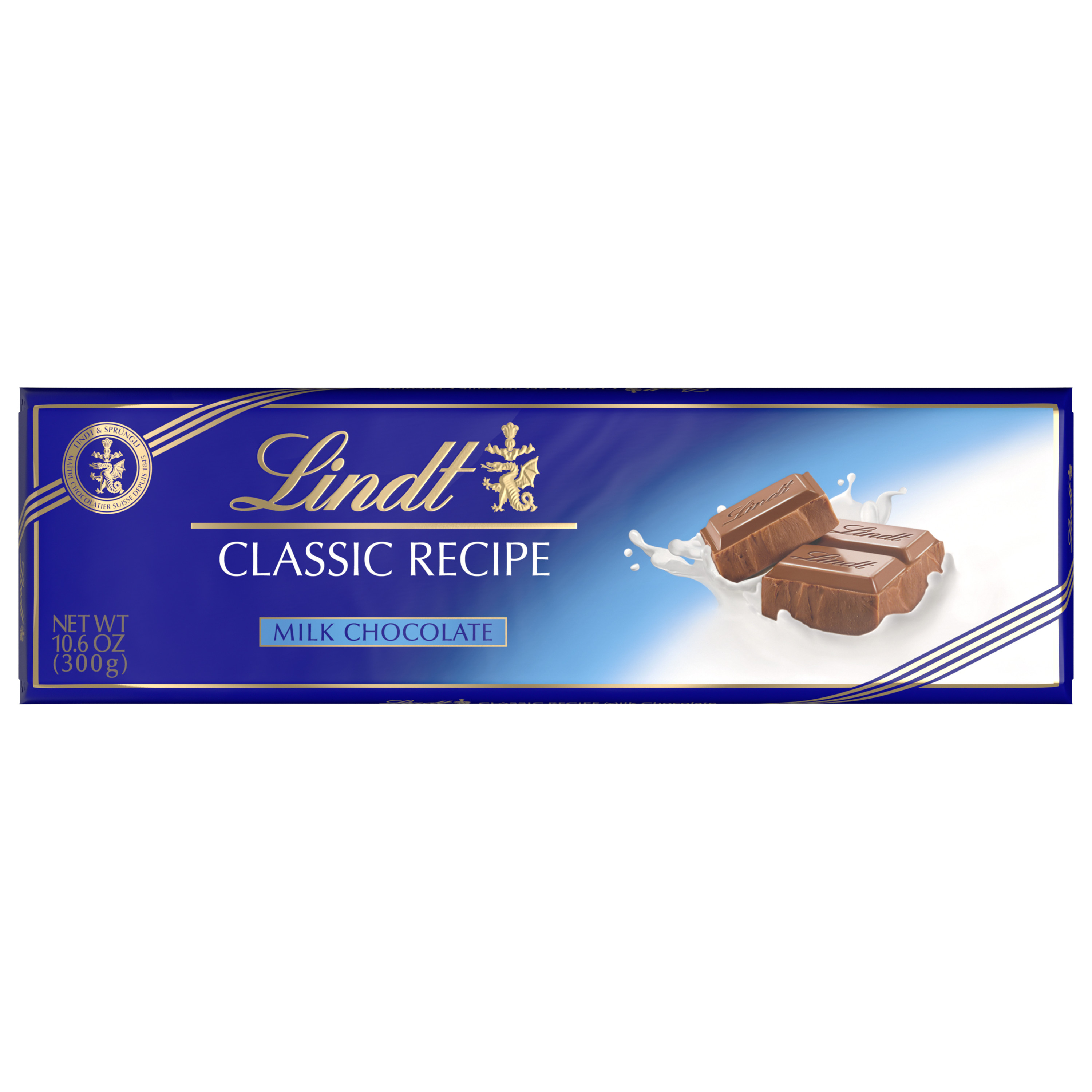 Lindt Swiss Premium Milk Chocolate Gold Bar, 10.6 OZ