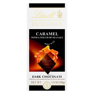 Lindt Excellence Caramel With A Touch Of Sea Salt Dark Chocolate