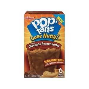 Kellogg's Poptarts Gone Nutty, Frosted Chocolate Peanut Butter