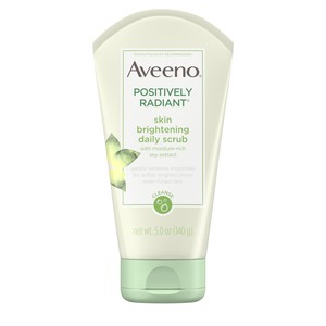 Aveeno Positively Radiant Skin Brightening Exfoliating Face Scrub, 5 OZ
