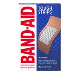 Band-Aid Brand Tough Strips Adhesive Bandage, Extra Large Size, 10 ct, thumbnail image 1 of 1