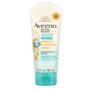 Aveeno Kids ContProtect SensitiveSkin Sunscreen Lotion SPF50