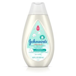 Johnson's Cotton Touch Newborn Baby Wash & Shampoo, 6.8 OZ