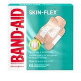 Band-Aid Brand Skin-Flex Adhesive Bandages, Assorted Sizes, 60 CT, thumbnail image 1 of 1