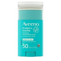 Aveeno Positively Mineral Zinc Oxide Sunscreen Stick, SPF 50, 1.5 OZ