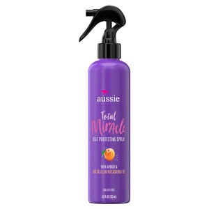 Aussie Total Miracle Heat Protecting Spray with Apricot, 8.5 OZ