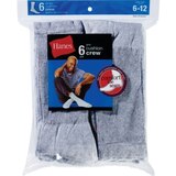 Hanes Socks Men's Active Crew Size 6-12 Grey, thumbnail image 1 of 1