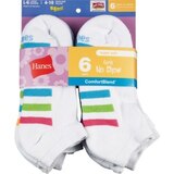 Hanes Girl's Cushion No Show Socks, 6CT, thumbnail image 1 of 1