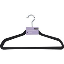 Whitmor Spacemaker Suit Hangers Set of 5, Black 