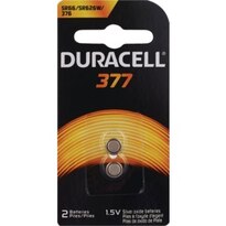 Duracell Watch/Electronic 377 Silver Oxide Button Batteries, 2 CT