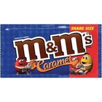 M&M'S Caramel Chocolate Candy Pouch Share Size, 2.83 OZ