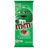 M&M'S Crispy Mint & Minis Milk Chocolate Candy Bar, 3.8 OZ