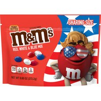 M&M's Peanut Butter Red, White & Blue Patriotic Bulk Chocolate Candy, 9.6 OZ