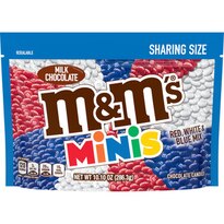 M&M's Minis Milk Chocolate Red, White & Blue Patriotic Candy, 10.1 OZ