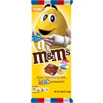 M&M's Minis Peanut Red, White & Blue XL Patriotic Chocolate Candy Bar, 4 OZ