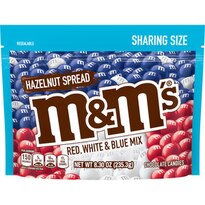 M&M's Hazelnut Spread Red, White & Blue Patriotic Bulk Chocolate, 8.3 OZ