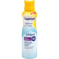Coppertone Defend & Care Ultra Hydrate Sunscreen Whipped Lotion Broad Spectrum, 5 OZ