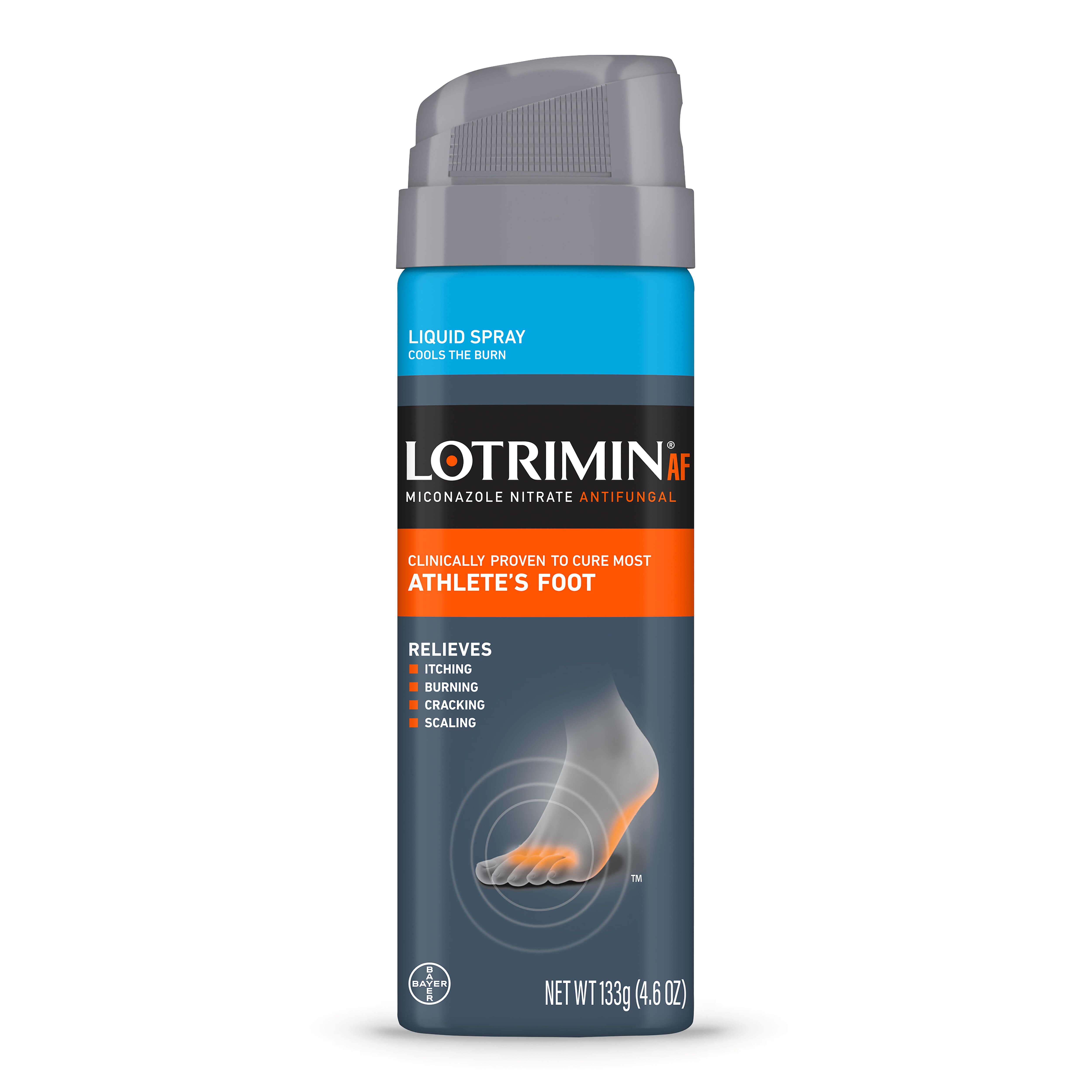 Lotrimin AF Athlete's Foot Liquid Spray, 4.6 OZ Spray Can