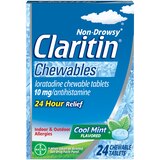 Claritin Allergy Relief Junior Loratadine 10mg Chew 24Hr Mnt, thumbnail image 1 of 1