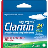 Claritin Antihistamine Non-Drowsy Loratadine Tablets, 5 CT, thumbnail image 1 of 1