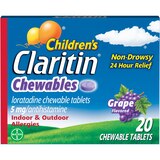 CLARITIN CHILDREN'S INDR & OUTDR ALRGY RLF GRAPE CHEW TABS, thumbnail image 1 of 1