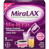 MiraLAX Mix-In Pax Single Dose Packets, Unflavored