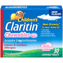 Claritin Allergy Relief Children Loratadn 5mg Chew 24Hr BGum