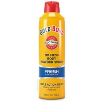 Gold Bond No Mess Powder Spray Fresh Scent with Aloe, 7 OZ