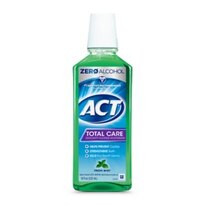 ACT Total Care Zero-Alcohol Anticavity Fluoride Mouthwash, Fresh Mint