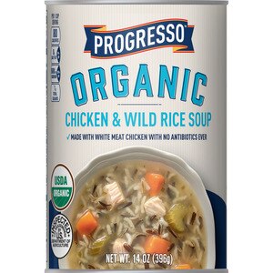 Progresso Organic Chicken Wild Rice Soup, 14 OZ