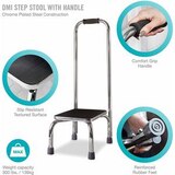 DMI Safety Step Stool With Handle, Silver and Black, thumbnail image 1 of 4