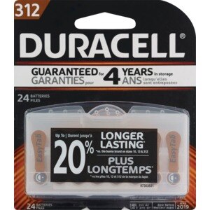 Duracell Hearing Aid Batteries, Size 312, 24CT