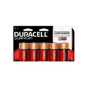 Duracell Quantum Alkaline D Battery, 5CT