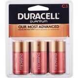 Duracell Quantum Duralock Hi-Density Core Alkaline C Batteries, 3 CT, thumbnail image 1 of 1