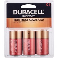 Duracell Quantum Duralock Hi-Density Core Alkaline C Batteries, 3 CT