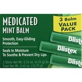 BLISTEX Mint Balm 3 PK;  Seals in moisture to soothe and prevent dry lips, SPF 15, thumbnail image 1 of 1