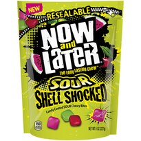 Now and Later Shell Shocked Sour Candy, 8 OZ