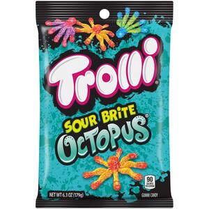 Trolli Sour Brite Octopus Gummi Candy, 6.3 OZ