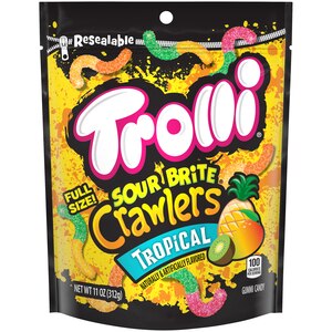 Trolli Sour Brite Crawlers Minis Gummy Candy 11 OZ