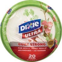 Dixie Ultra Paper Plates w/Flex-Proof Technology 10 1/16"