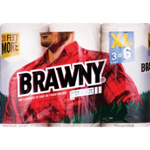 Brawny XL Pick-a-Size Paper Rolls, 3CT