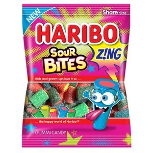 Haribo Z!NG Sour Bites Gummi Candy, 6.7 OZ