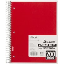 Mead 5 Subject Notebook