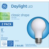 GE LED Classic Daylight A21 Light Bulbs, 10w, 2 CT, thumbnail image 1 of 1