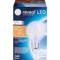 GE Reveal LED G25 Dimmable Light Bulb