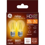 GE Relax HD 40W Soft White LED Light Bulbs, A15, 2 CT, thumbnail image 1 of 1